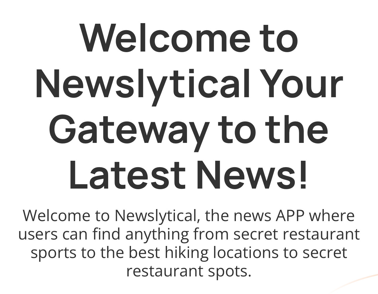 Newslytical Text